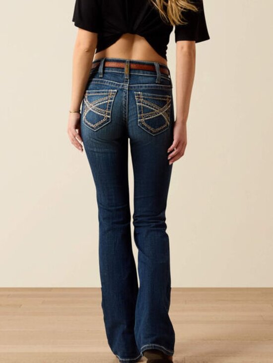 Ariat Denim - 27XL Ariat R.E.A.L. Mid Rise Stretch Entwined Festival Boot Cut Jean